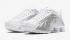 Nike Shox R4 White Metallic Silver Bright Crimson Metallic Silver 104265-131