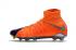 Nike poison three generations of 3D Hypervenom Phantom III DF elite high help FG orange blue men football shoes