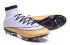 Nike Mercurial Superfly CR7 FG CR501 White Metallic Gold Black Soccers Football Boots 641858