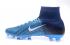 NIke Mercurial Superfly V FG ACC waterproof bluish white deep blue Football shoes