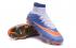 Nike Mercurial Superfly ACC FG CR7 Blue Tint Mango Flyknit Soccers Football Boots 718753-464