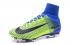Nike Mercurial Superfly V FG ACC Kids Soccers Shoes Green Blue Black