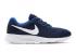 Nike Tanjun Navy Royal Blue White Mesh Men Running Shoes 812654-414