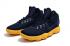 Nike Hyperdunk 2017 EP Youth Big Kid deep blue yellow basketball Shoes