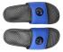 Nike Benassi Just Do It Print Mens Black Blue Royal Slide Sandals 631261-019