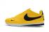 Nike Classic Cortez SE Prm Leather Yellow Black Embroidery 807473-700
