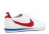 Wmns Classic Cortez Leather White Varsity Red 807471-103
