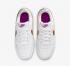 Nike Court Borough 2 SE GS White Vivid Purple Metallic Copper DQ5979-100