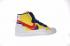 Sacai x Nike Toki Slip Txt Yellow Obsidian Red White Shoes AA3823-400