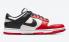 NBA x Nike SB Dunk Low EMB 75th Anniversary White Black Chile Red DD3363-100