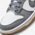 Nike SB Dunk Low GS Reflective White Smoke Grey Gum Light Brown FV0374-100