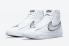Nike SB Blazer Mid 77 Essential White Metallic Silver Black DH0070-100