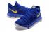 Nike Zoom KD X 10 Men Basketball Shoes Warrior Royal Blue Yellow