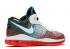 Nike Zoom Lebron 8 V 2 Low Retro Miami Night 2021 Blue Glass White Red Solar DJ4436-100