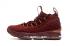 Nike Zoom Lebron XV 15 Basketball Youth Shoes Wine Red All Gold