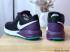 Nike Air Zoom Structure 22 Black Purple White Green Running Shoes