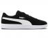 PUMA Smash V2 Black White Sliver Mens Sneakers Shoes 364989-01