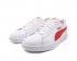 Puma Smash V2 Leather L Sneaker White Red Casual Shoes 365215-09