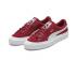 Puma Suede Skate Sneakers Mesh White Red Womens Shoes 369241-06