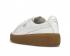 Puma Wmns Basket Platform Core White Brown Womens Shoes 364040-01