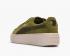 Top Quality PUMA Basket Suede Platform Green White Womens Shoes 365828-04