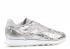 Reebok Cl Lthr Textural Skull Grey Met Whit Silver BS6785