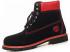 Mens Timberland 6-inch Premium Boots Black Red