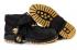 Timberland Roll Top Boots Black Gold Mens