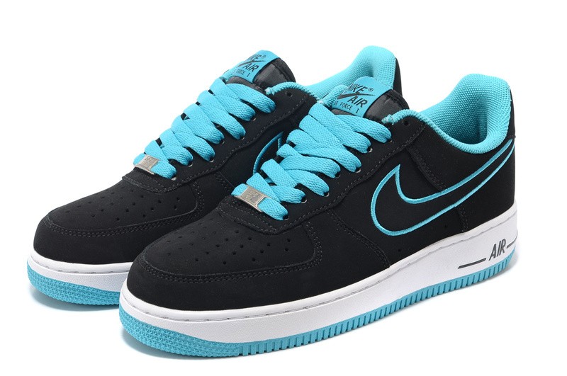 nike air force 1 black turquoise blue
