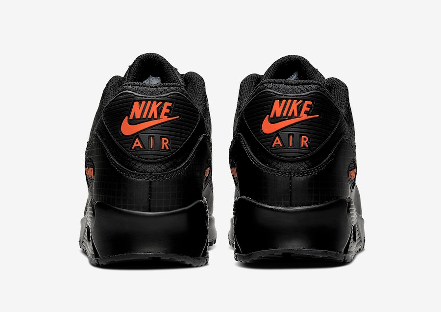 nike airmax black and orange