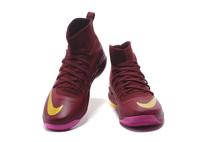 nike gold and red shoes