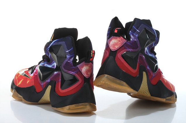 lebron shoes orange and black